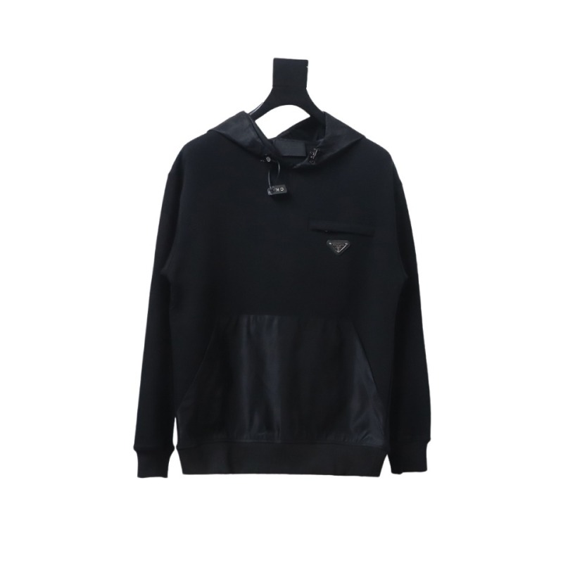  Prada zippered round neck sweatshirt 1901 Hoodie