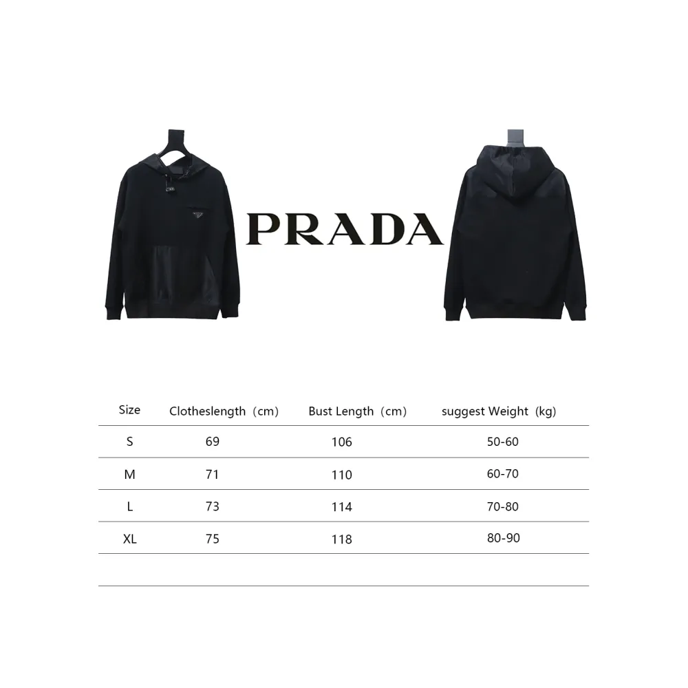 Prada zippered round neck sweatshirt 1901 Hoodie