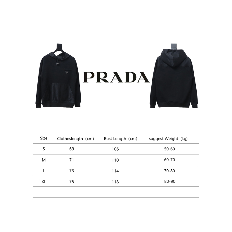  Prada zippered round neck sweatshirt 1901 Hoodie