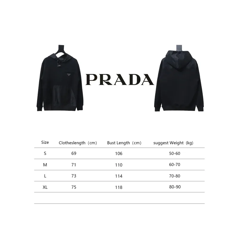 Prada zippered round neck sweatshirt 1901 Hoodie