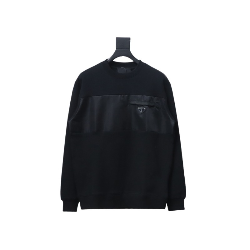  Prada zippered round neck sweatshirt 1902 Hoodie