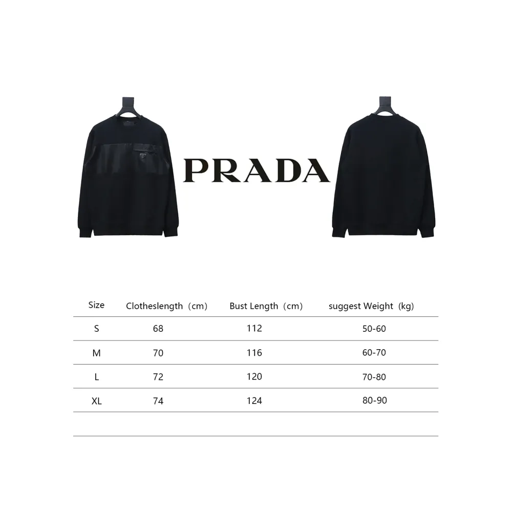 Prada zippered round neck sweatshirt 1902 Hoodie