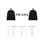  Prada zippered round neck sweatshirt 1902 Hoodie
