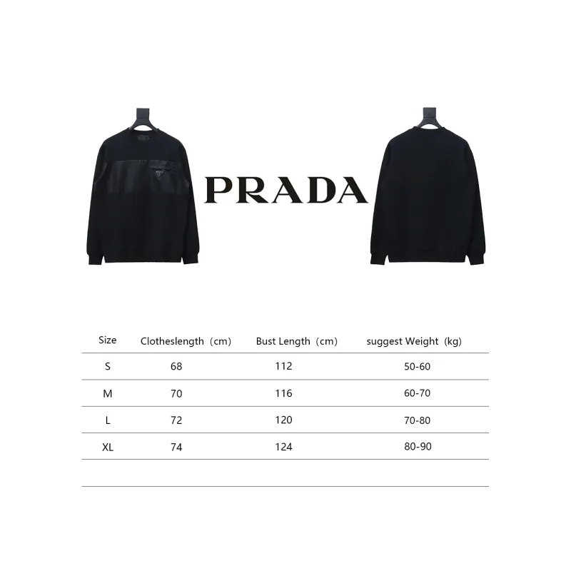Prada zippered round neck sweatshirt 1902 Hoodie