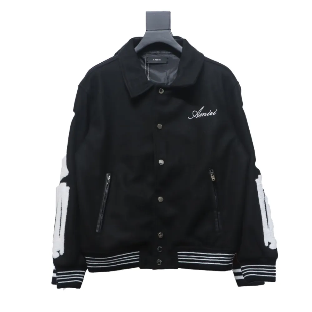 Amiri bone embroidered baseball jacket 1901