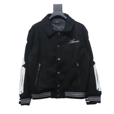Amiri bone embroidered baseball jacket 1901 01