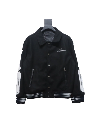 Amiri bone embroidered baseball jacket 1901 01