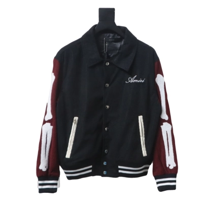 Amiri bone embroidered baseball jacket 1902 01