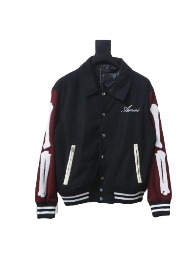 Amiri bone embroidered baseball jacket 1902 01