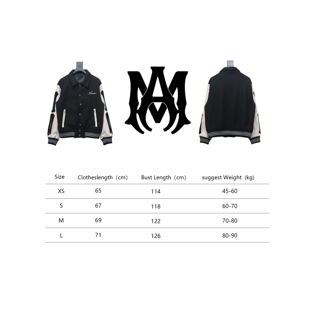 Amiri bone embroidered baseball jacket 1903
