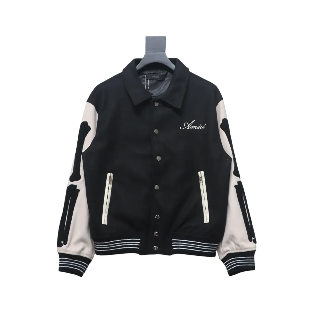 Amiri bone embroidered baseball jacket 1903