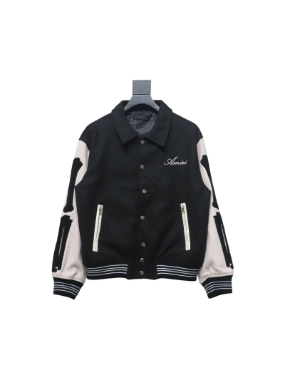 Amiri bone embroidered baseball jacket 1903 01