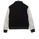 Amiri bone wool color matching sleeve baseball jacket