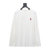 Amiri small heart logo embroidered long-sleeve T-shirt 1901