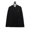 Amiri small heart logo embroidered long-sleeve T-shirt 1902