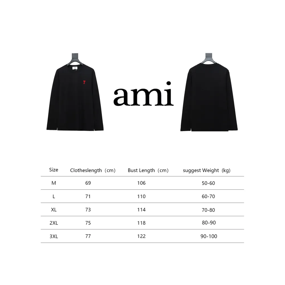 Amiri small heart logo embroidered long-sleeve T-shirt 1902