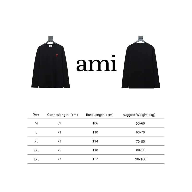 Amiri small heart logo embroidered long-sleeve T-shirt 1902