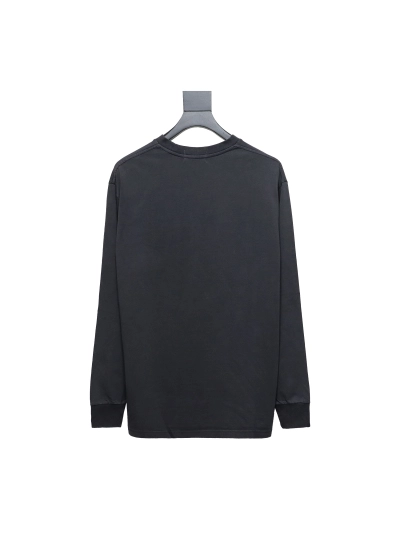 BAPE 24SS ape head small logo embroidered long-sleeve T-shirt 1901 02