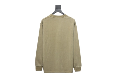 BAPE 24SS ape head small logo embroidered long-sleeve T-shirt 1902 02