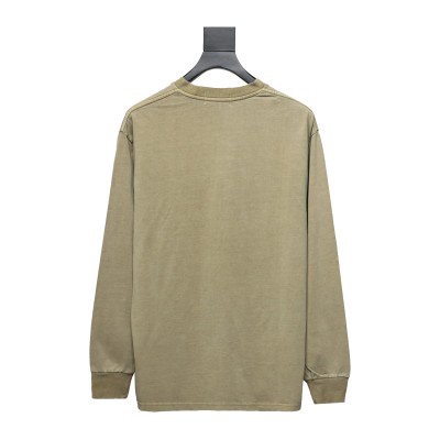 BAPE 24SS ape head small logo embroidered long-sleeve T-shirt 1902 02