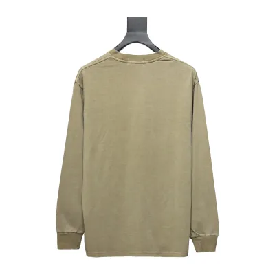 BAPE 24SS ape head small logo embroidered long-sleeve T-shirt 1902 02