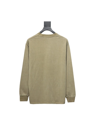 BAPE 24SS ape head small logo embroidered long-sleeve T-shirt 1902 02
