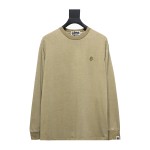 BAPE 24SS ape head small logo embroidered long-sleeve T-shirt 1902