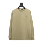 BAPE 24SS ape head small logo embroidered long-sleeve T-shirt 1902