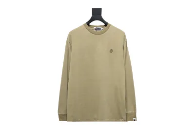 BAPE 24SS ape head small logo embroidered long-sleeve T-shirt 1902 01
