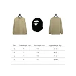 BAPE 24SS ape head small logo embroidered long-sleeve T-shirt 1902