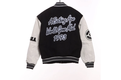 BAPE ape head towel embroidered baseball jacket 1901 02