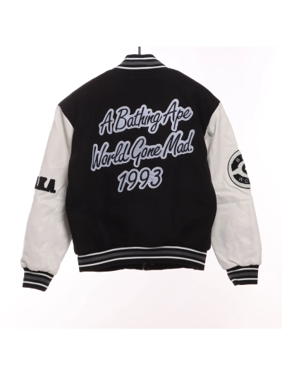 BAPE ape head towel embroidered baseball jacket 1901 02