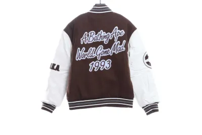 BAPE ape head towel embroidered baseball jacket 1902 02