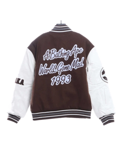 BAPE ape head towel embroidered baseball jacket 1902 02