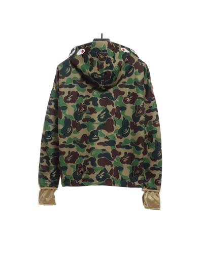 BAPE clover joint black camouflage shark jacket 1901 02