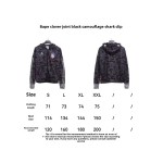 BAPE clover joint black camouflage shark jacket 1902