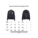 BAPE clover joint black camouflage shark jacket 1902