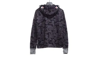 BAPE clover joint black camouflage shark jacket 1902 02