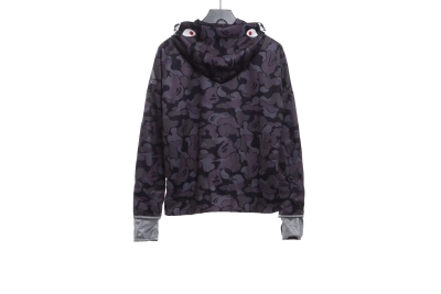 BAPE clover joint black camouflage shark jacket 1902 02