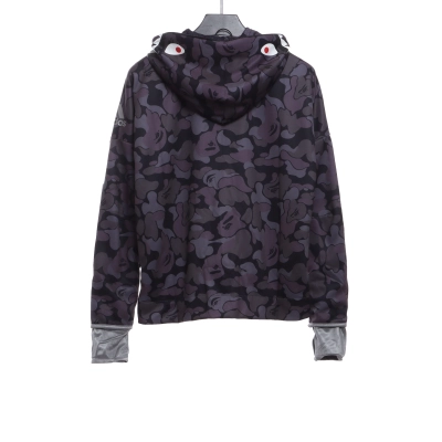 BAPE clover joint black camouflage shark jacket 1902 02