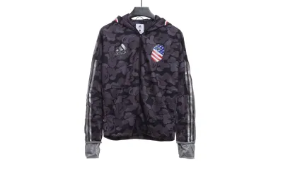 BAPE clover joint black camouflage shark jacket 1902 01