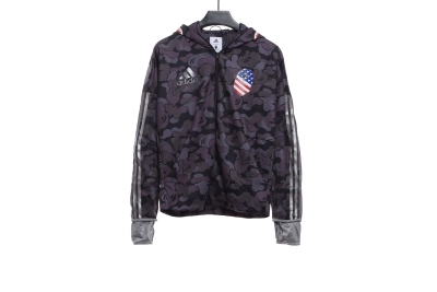 BAPE clover joint black camouflage shark jacket 1902 01