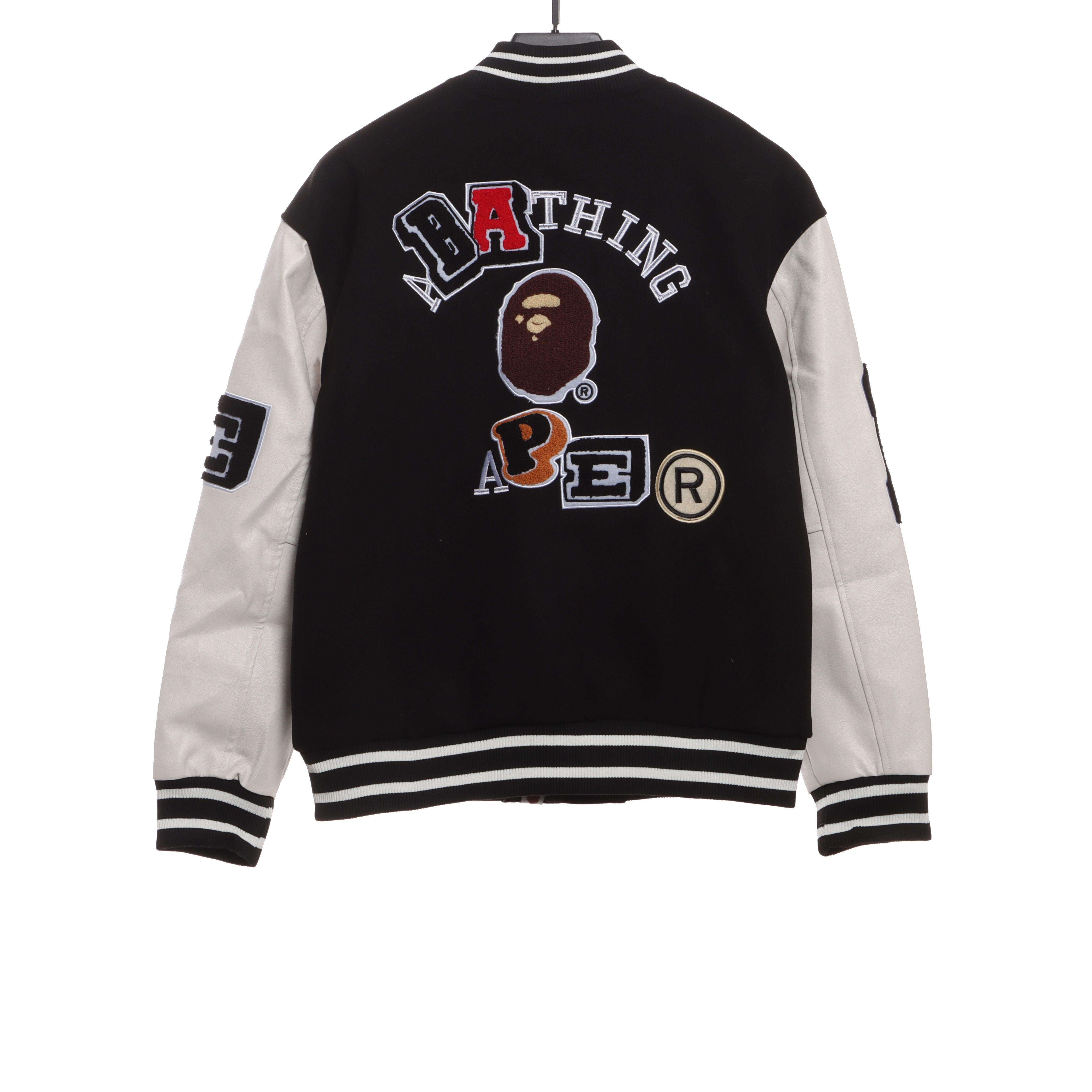 BAPE element pattern towel embroidered baseball jacket 1902