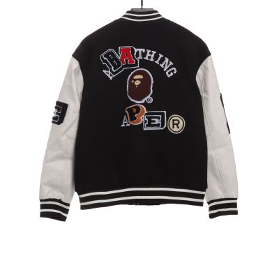 BAPE element pattern towel embroidered baseball jacket 1902 02