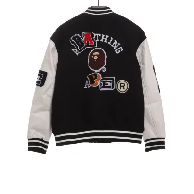 BAPE element pattern towel embroidered baseball jacket 1902 02