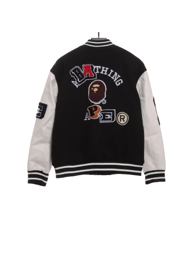 BAPE element pattern towel embroidered baseball jacket 1902 02