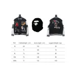 BAPE element pattern towel embroidery baseball jacket 1901