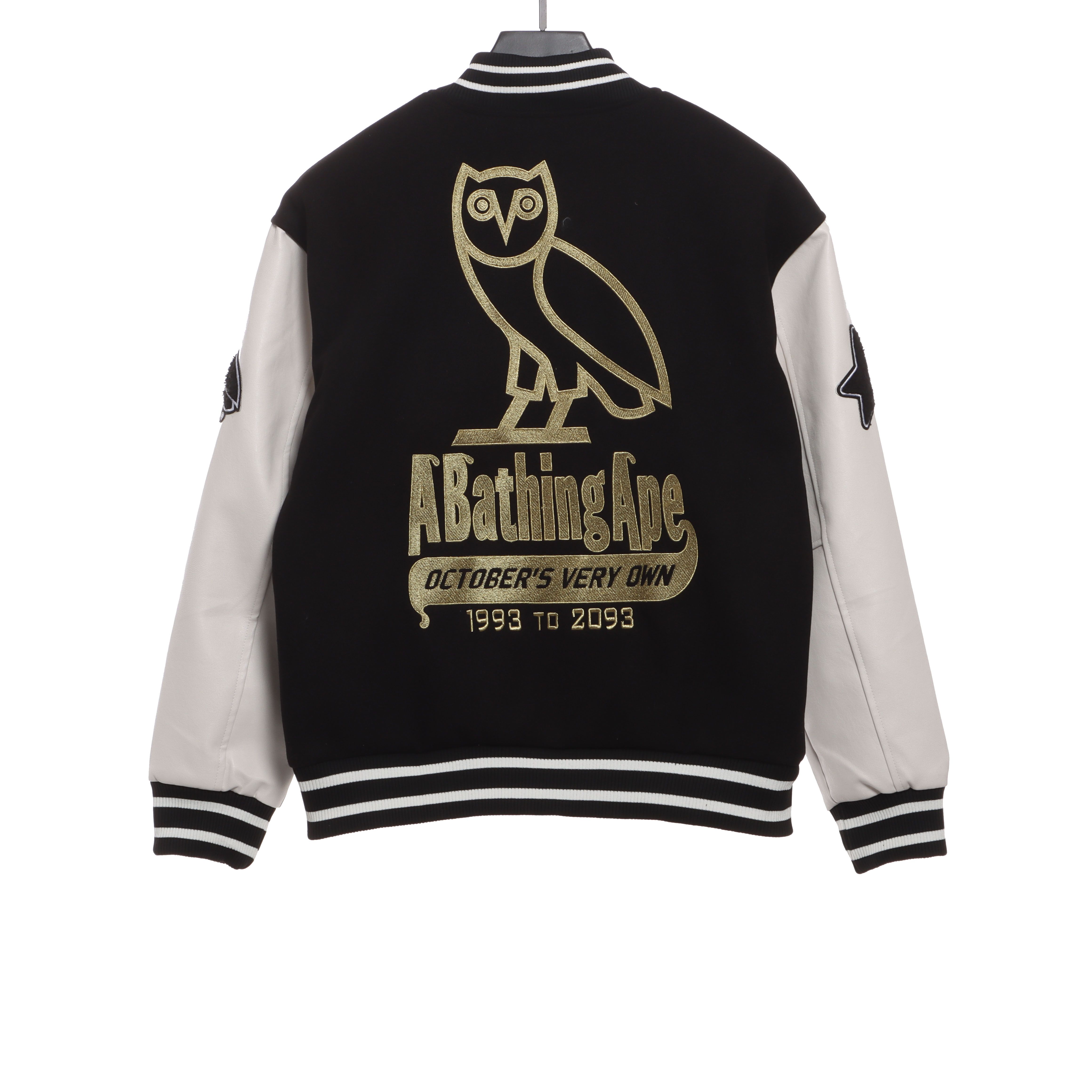 BAPE joint owl baseball jacket 1902