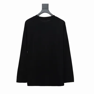  Calvin Klein CK basic casual round neck Long-Sleeve T-shirt black 02