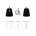 Calvin Klein CK basic casual round neck Long-Sleeve T-shirt black